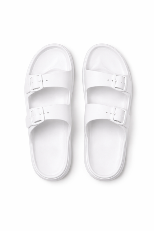 Minimalist Double Strap Slides – Lightweight Everyday Comfort Sandals