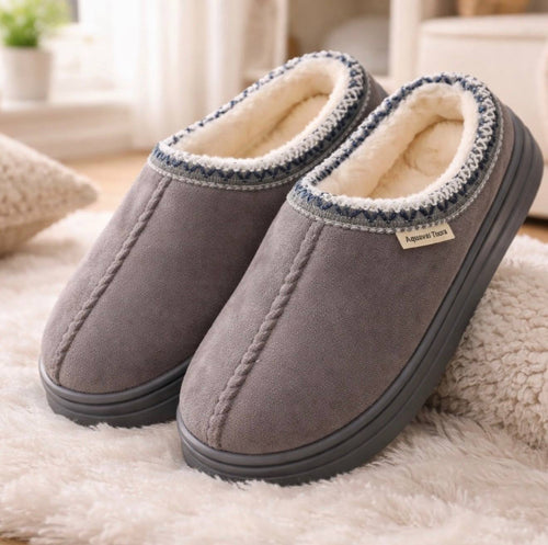 Ultra Cozy Home Slippers – Warm & Soft  Gray